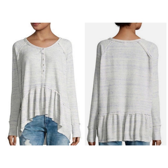 Free People Tops - Free People coastline peplum thermal size XS
